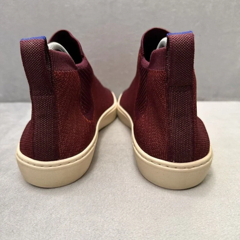 Rothy's The Chelsea Womens Size 8.5 Boot Sneakers Plum‎ Melange Stitch Sport